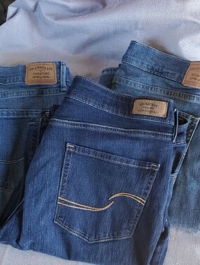 3 Pairs Wimens Size 18 Levi Strauss Signature Jeans
